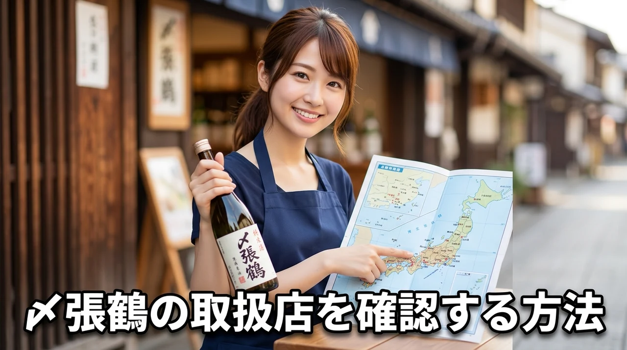 〆張鶴の取扱店を確認する方法