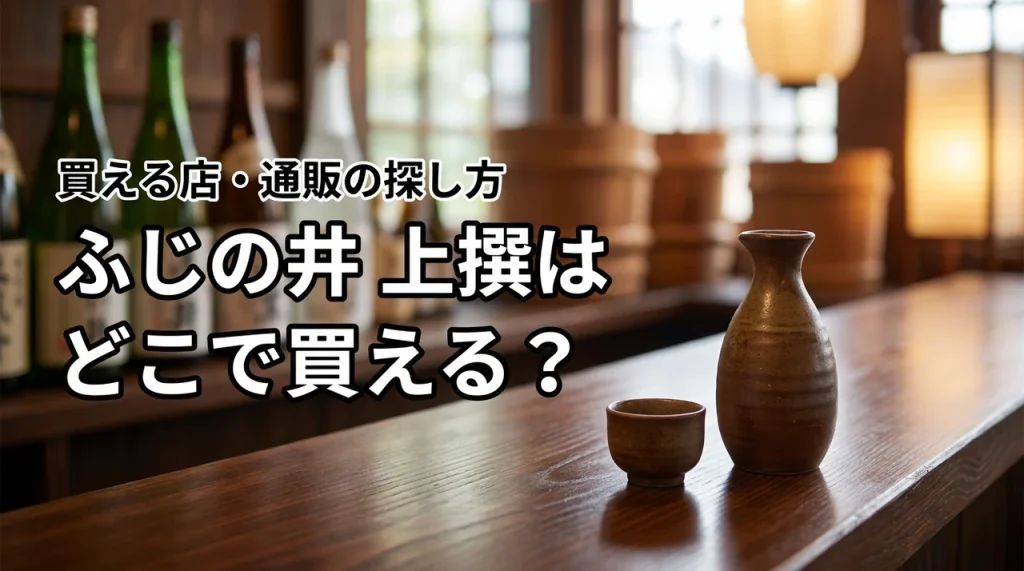 新潟の地酒・ふじの井 上撰はどこで売っている？買える店・通販・購入前の確認ポイント