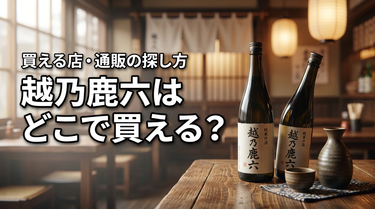 新潟の地酒・越乃鹿六はどこで売っている？買える店・通販・購入前の確認ポイント