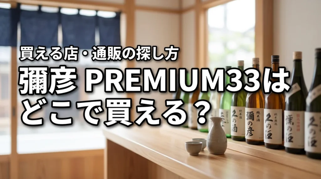 新潟の地酒・彌彦 PREMIUM33はどこで売っている？買える店・通販・購入前の確認ポイント