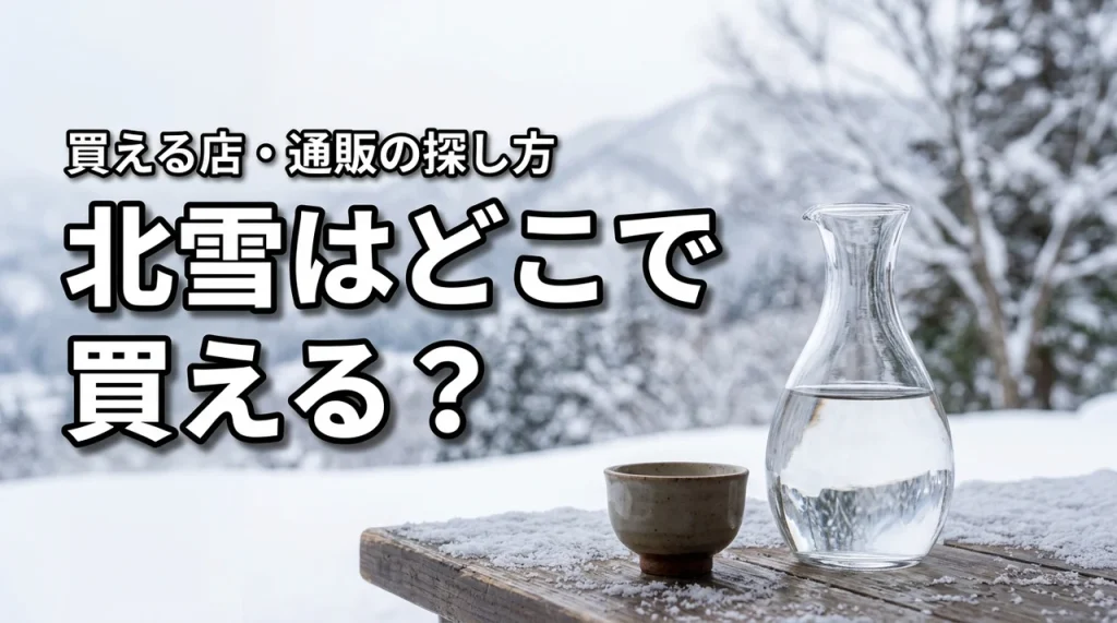 新潟の地酒・北雪はどこで売っている？買える店・通販・購入前の確認ポイント