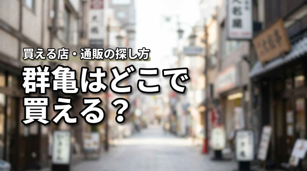 新潟の地酒・群亀はどこで売っている?買える店・通販・購入前の確認ポイント