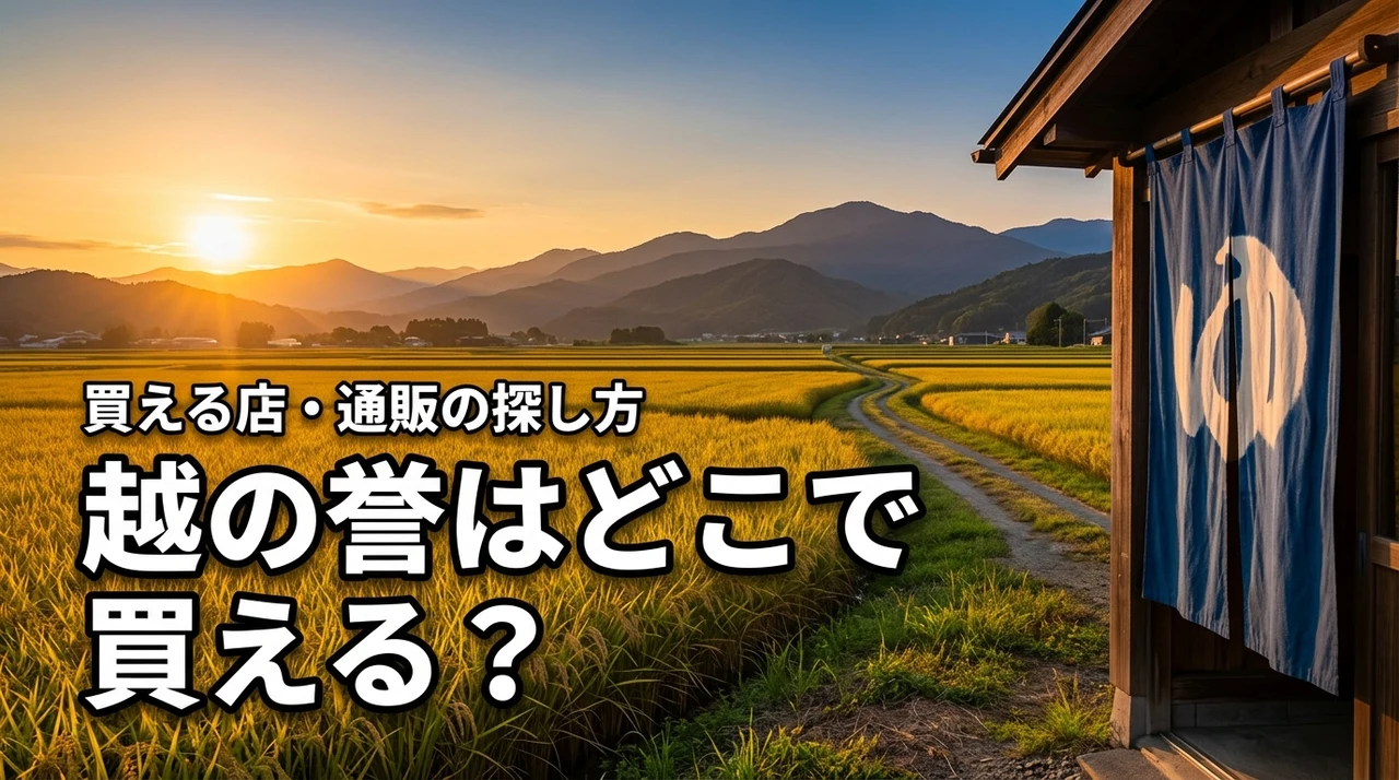 新潟の地酒・越の誉はどこで売っている？買える店・通販・購入前の確認ポイント